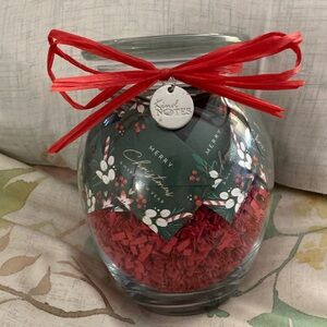 Kind Notes Christmas Jar with Red Accents